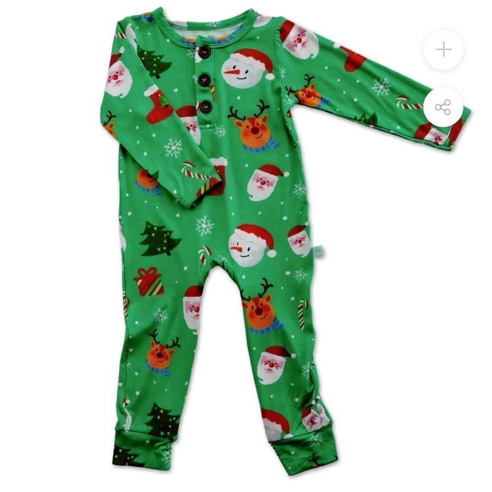Pure Bambinos The one with Santa Romper Green NWT‎ in packaging